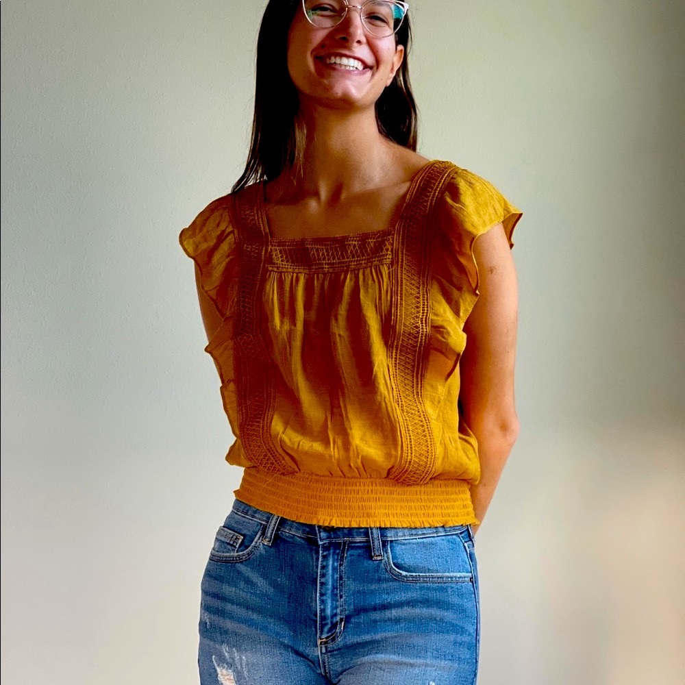 Boxy Neckline Resort Top
